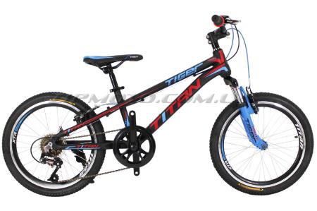 Велосипед (в сборе)   Titan Tiger 20 Black-Red-Blue   (20TWA17-45-2)   T-BIKE - 55685