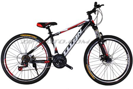 Велосипед (в сборе)   Titan Evolution 26 Black-Red-White   (26TJS17-16-6)   T-BIKE - 55692