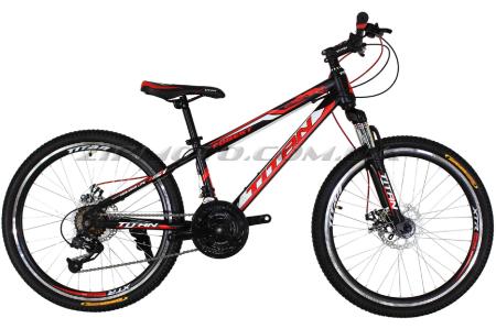 Велосипед (в сборе)   Titan Forest 24 Black-Red-White   (24TWS17-40-3)   T-BIKE - 55704