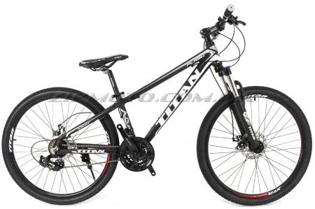 Велосипед (в сборе)   Titan Flash 24 Black-White-Gray   (24TWA17-46-1)   T-BIKE - 55716