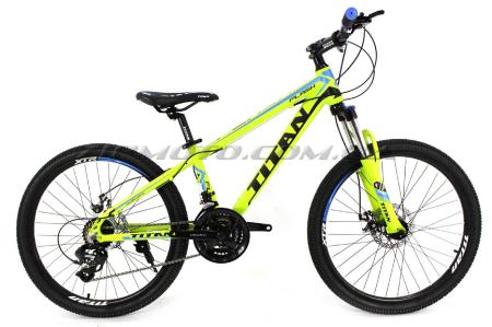 Велосипед (в сборе)   Titan Flash 24 Green-Black-Blue   (24TWA17-46-2)   T-BIKE - 55717