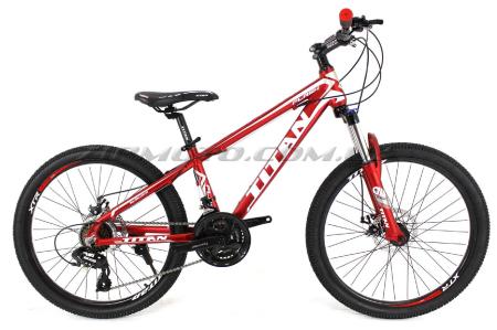 Велосипед (в сборе)   Titan Flash 24 Red-White-Gray   (24TWA17-46-3)   T-BIKE - 55718