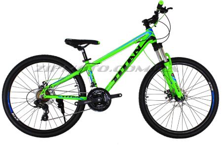 Велосипед (в сборе)   Titan Flash 26 Green-Black-Blue   (26TWA17-47-2)   T-BIKE - 55722