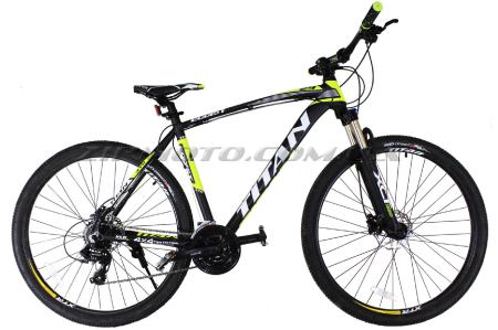 Велосипед (в сборе)   Titan Egoist 29 Black-Yellow-White   (29TWA17-60-2)   T-BIKE - 55741