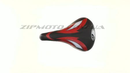 Седло велосипедное   (mod:4)   (спортивное, красно -черное)   YAT - 58197