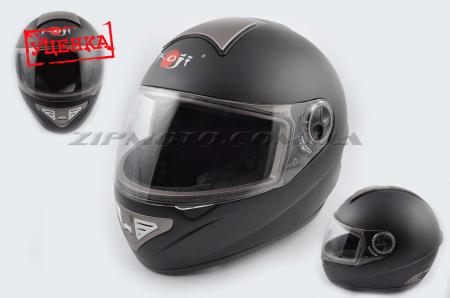 Шлем-интеграл   (mod:550) (premium class) (size:L, черный матовый) Ш121   KOJI (Уценка1) - 59144