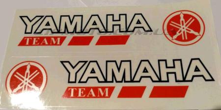 Наклейка   декор   YAMAHA   (15x4см, 2шт. черно- красная) - 60962
