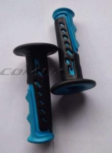 Ручки руля велосипедные (черные с синим)   YKX - 61112