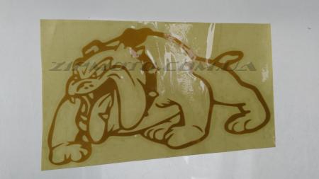 Наклейка   декор   DOG   (12x9cм, оранжевая, правая) - 62020
