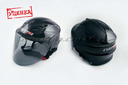 Шлем открытый   (mod:100) (аэроформа, черный визор) (size:XL, черный)   LS2 (Уценка1) - 64289
