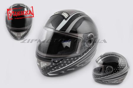 Шлем-интеграл   (mod:550) (premium class) (size:XL, серо-черный) Ш96   KOJI (Уценка1) - 65009