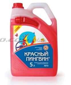 Жидкость для омывания стекол автомобиля 5л.   Красный Пингвин   (ЛЕТО)   (50014)  (#VERYLUBE) - 65081