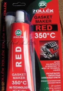 Герметик для прокладок   85г   (красный)   ZOLLEX   (#GRS) - 67440