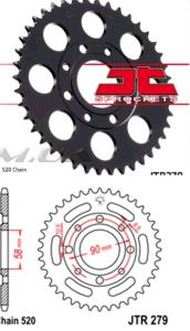 Звезда трансмиссии (задняя)   GEON Daytona, GEON Nac Nac, HONDA CA / CMX/Rebel   520-31T   JT SPROCKETS   #JTR279.31 - 68414