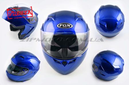 Шлем трансформер   (mod:688) (size:XL, синий, солнцезашитные очки)   FGN (Уценка1) - 68756
