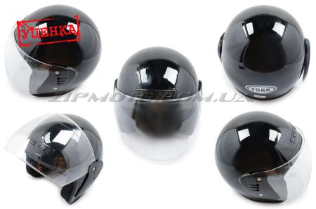 Шлем открытый   (mod:03) (с визором, size:M, черный)   AV (Уценка1) - 69091