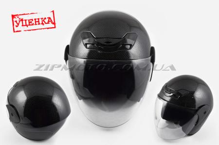 Шлем открытый   (mod:502) (с визором, size:M, carbon-look)   FGN (Уценка1) - 71703