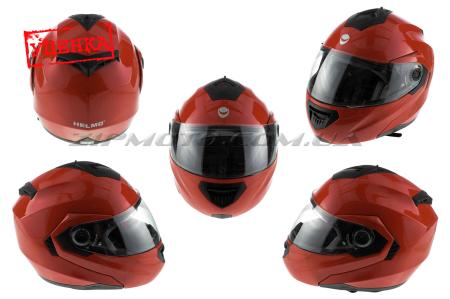Шлем трансформер   (mod:FL258) (size:L, красный)   HELMO (Уценка1) - 71709