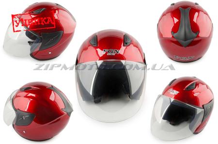 Шлем открытый   (mod:522) (size:L, красный)   FGN (Уценка1) - 71724