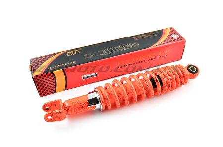 Амортизатор   GY6, DIO ZX, LEAD   310mm, регулируемый   (оранжевый +паутина)    NDT - 719