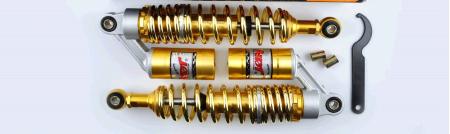 Амортизаторы (пара)   Delta   330mm, газомасляные   (золотистые)   NDT (Уценка1) - 72691