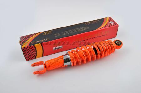 Амортизатор   GY6, DIO, LEAD   280mm, регулируемый   (оранжевый +паутина)   NDT - 755
