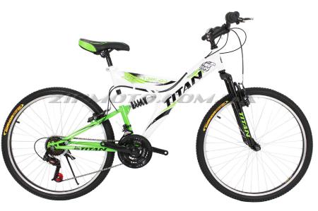 Велосипед (в сборе)   Titan Extreme 17 Gray-Green-Black   (26TJAL19-304)   T-BIKE - 77715