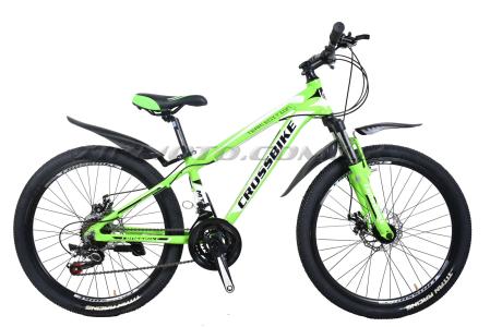 Велосипед (в сборе)   Cross HUNTER-24-12-Lightgreen-Black-White   (24CJA18-10-8)   T-BIKE - 78105