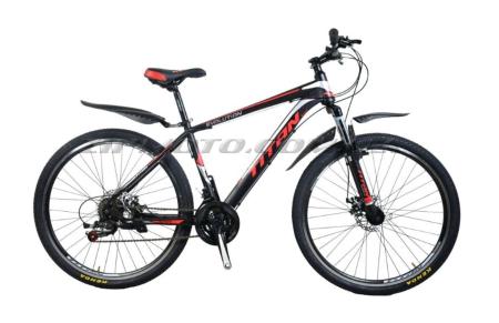 Велосипед (в сборе)   Titan Evolution 27,5-17-Black-Red-Silver   (27TJS19-179)   T-BIKE - 78110
