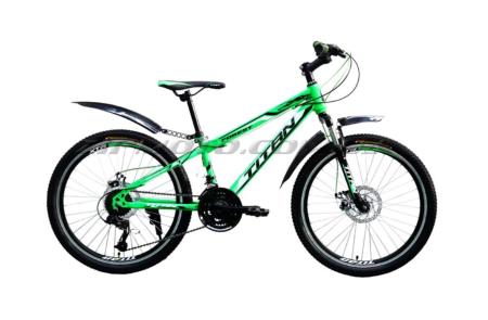 Велосипед (в сборе)   Titan FOREST-24-12-Green-Black-White   (24TWS18-23-2)   T-BIKE - 78132