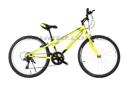 Велосипед (в сборе)    Cross 24 Pegas Рама-11 Lightgreen-Black   (24CJS18-1-5)   T-BIKE - 78928