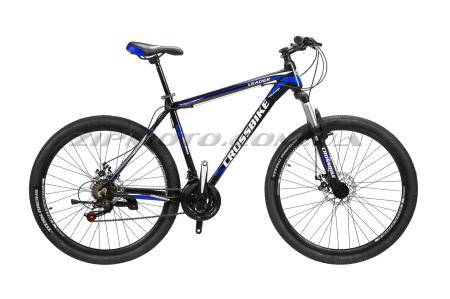Велосипед (в сборе)    Cross 26 Leader Рама-13 Black-Blue-White   (26CJPr19-42)   T-BIKE - 78952