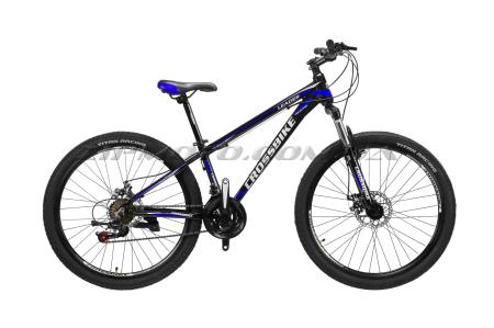 Велосипед (в сборе)    Cross 27.5 Leader Рама-17  Black-Blue-White   (27CJPr19-54)   T-BIKE - 78981