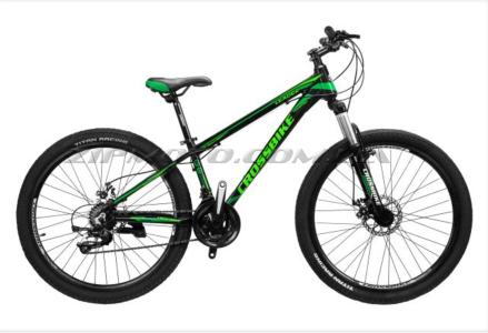 Велосипед (в сборе)    Cross 26 Leader Рама-13 Black-DarkGreen-Green   (26CJPr19-43)   T-BIKE - 80242
