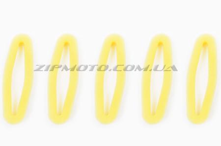 Элемент воздушного фильтра мотокосы   круглый   (поролон с пропиткой, 5шт в упаковек)   (желтый) - 80312