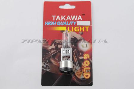 Лампа BA20D (2 уса)   12V 18W/18W   (белая)   (блистер)   TAKAWA   (mod:A) - 9311
