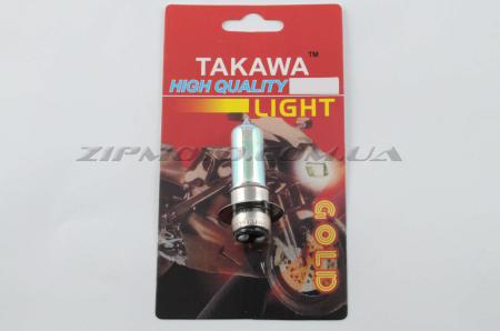 Лампа P15D-25-1 (1 ус)   12V 35W/35W   (хамелеон розовая)   (блистер)   TAKAWA   (mod:A) - 9428